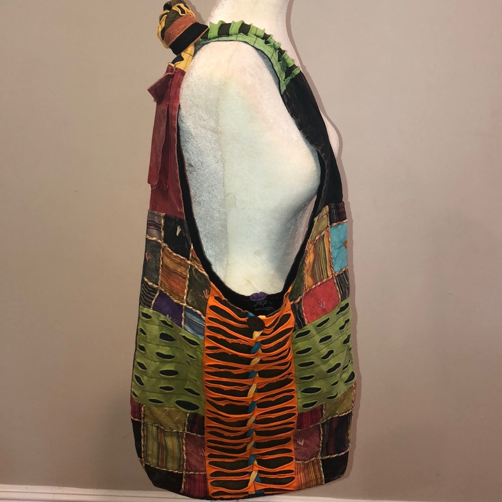 Kathmandu Imports Boho Patchwork Crossbody Purse
